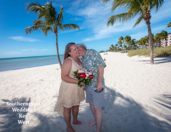 Toes in the Sand Beach Elopement by Southernmost Weddings Key West
