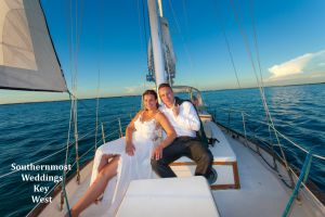 Barefoot Beach Wedding <br> and a  Private Sunset Sail