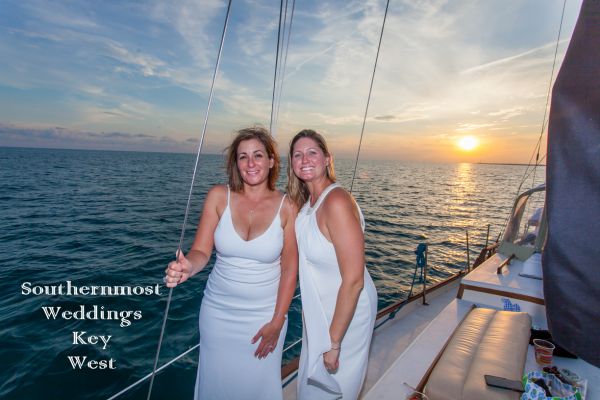 Key West Sunset Sailboat Weddings 
