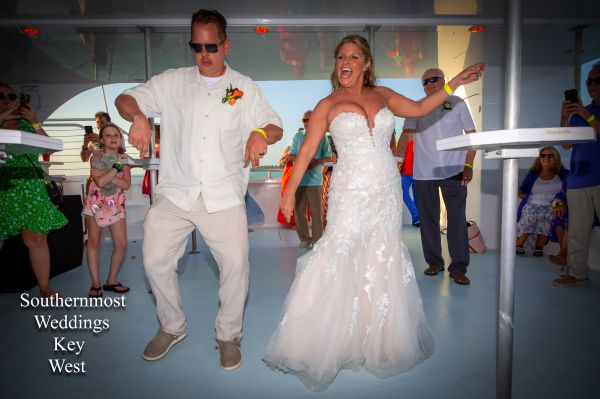 Key West Wedding Couple dancing, image by Southernmost Weddings Key West